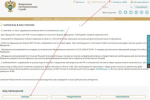 Порядок подачи жалобы в фас