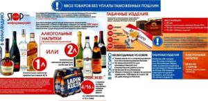 Правила ввоза алкоголя в рф