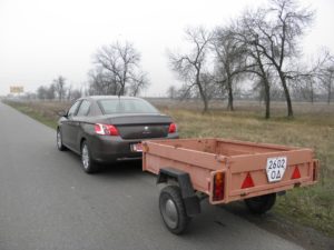 Буксировка прицепа легковым автомобилем кг