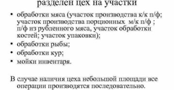 Санитарные требования к мясному цеху