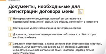 Документы необходимые для обмена квартиры