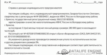 Справка о доходах для ип с усн