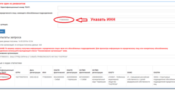 Сайт налоговой службы рф найти окпо по инн