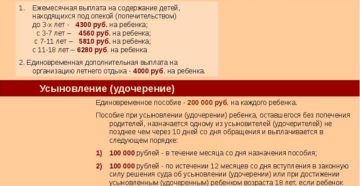 Какие выплаты за опекунство детей